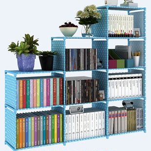 爱良 简易书架书柜 创意儿童书柜自由组合加固储物收纳柜特价包邮